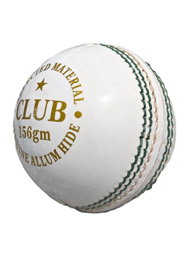 MRF Club Cricket Ball – White (Pack of 6) - Image 2